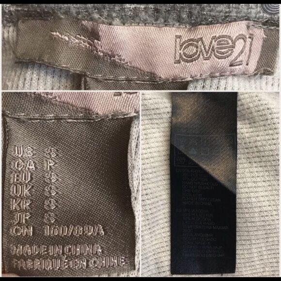 Love 21 grey studded high-low blouse small - Picture 6 of 6